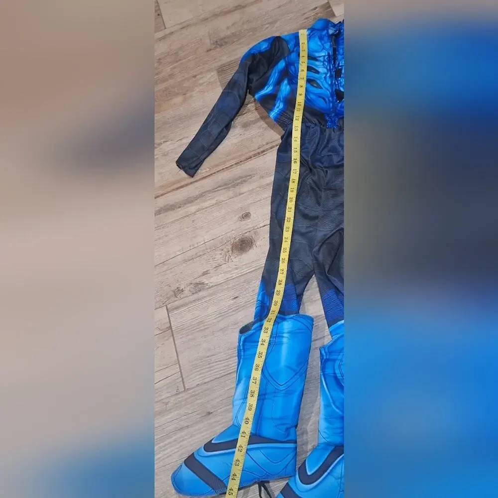 Blue Beetle Blue &  Black Kids Costume Sz M #1808